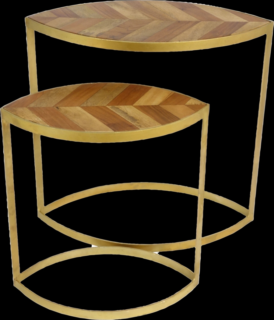 Lahave Gold Nesting Table Set of 2 - Thumbnail - Image 1