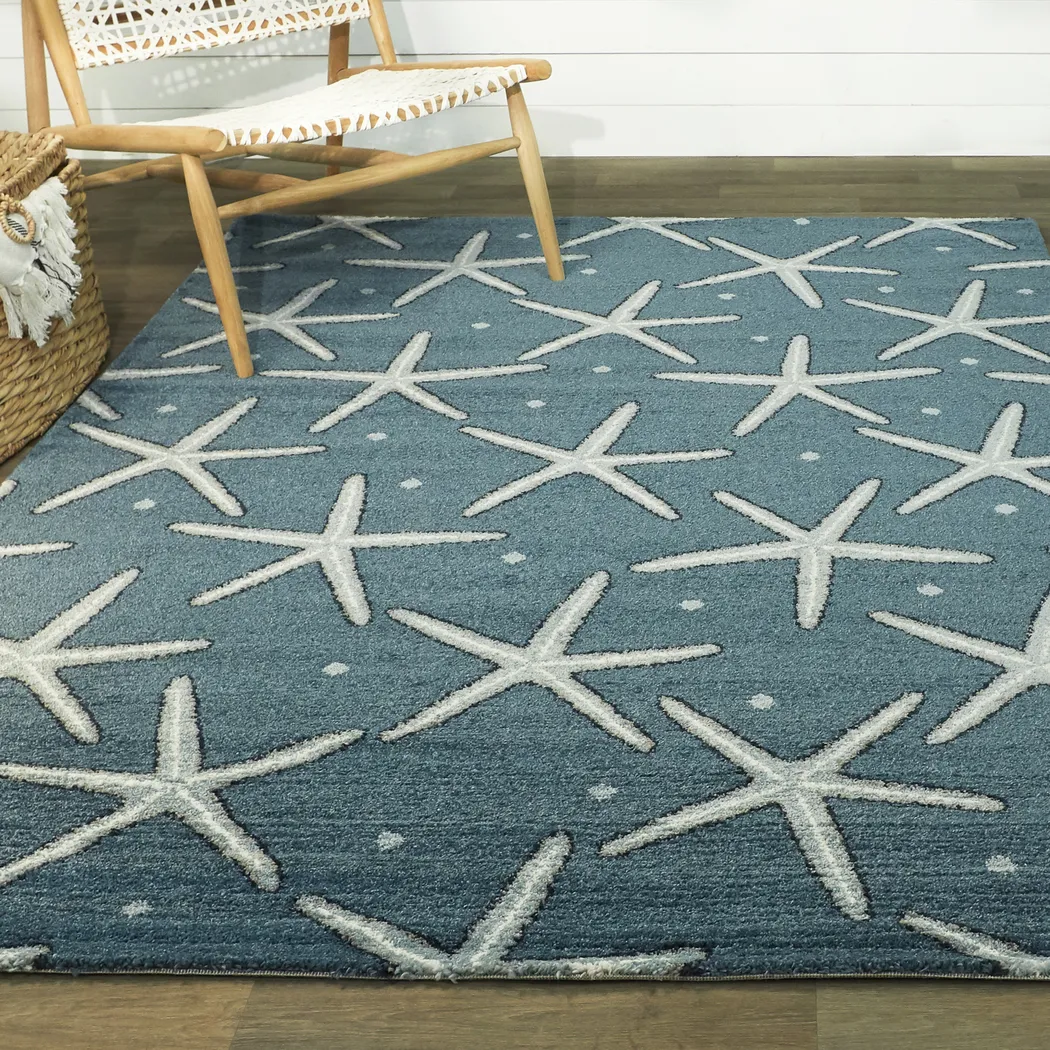 Lahaven Blue 7'10 x 10' Rug - Thumbnail - Image 2