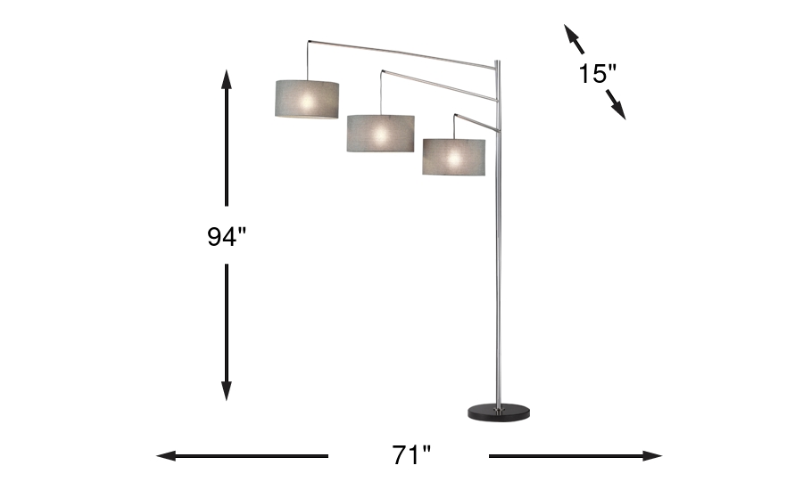 Dimension Image. Please refer to the Dimension Tab on this page for dimension details.