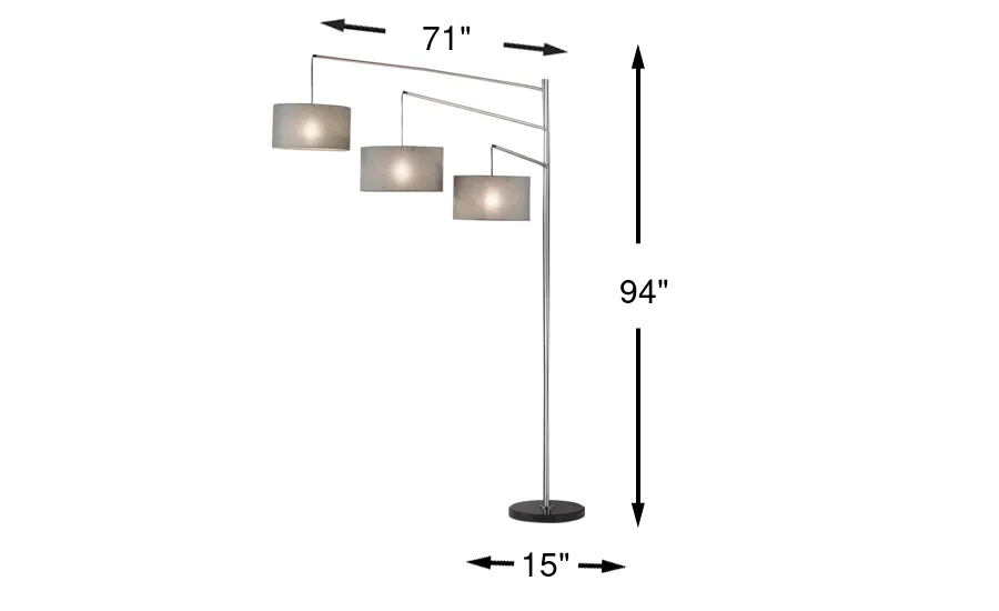 Dimension Image. Please refer to the Dimension Tab on this page for dimension details.
