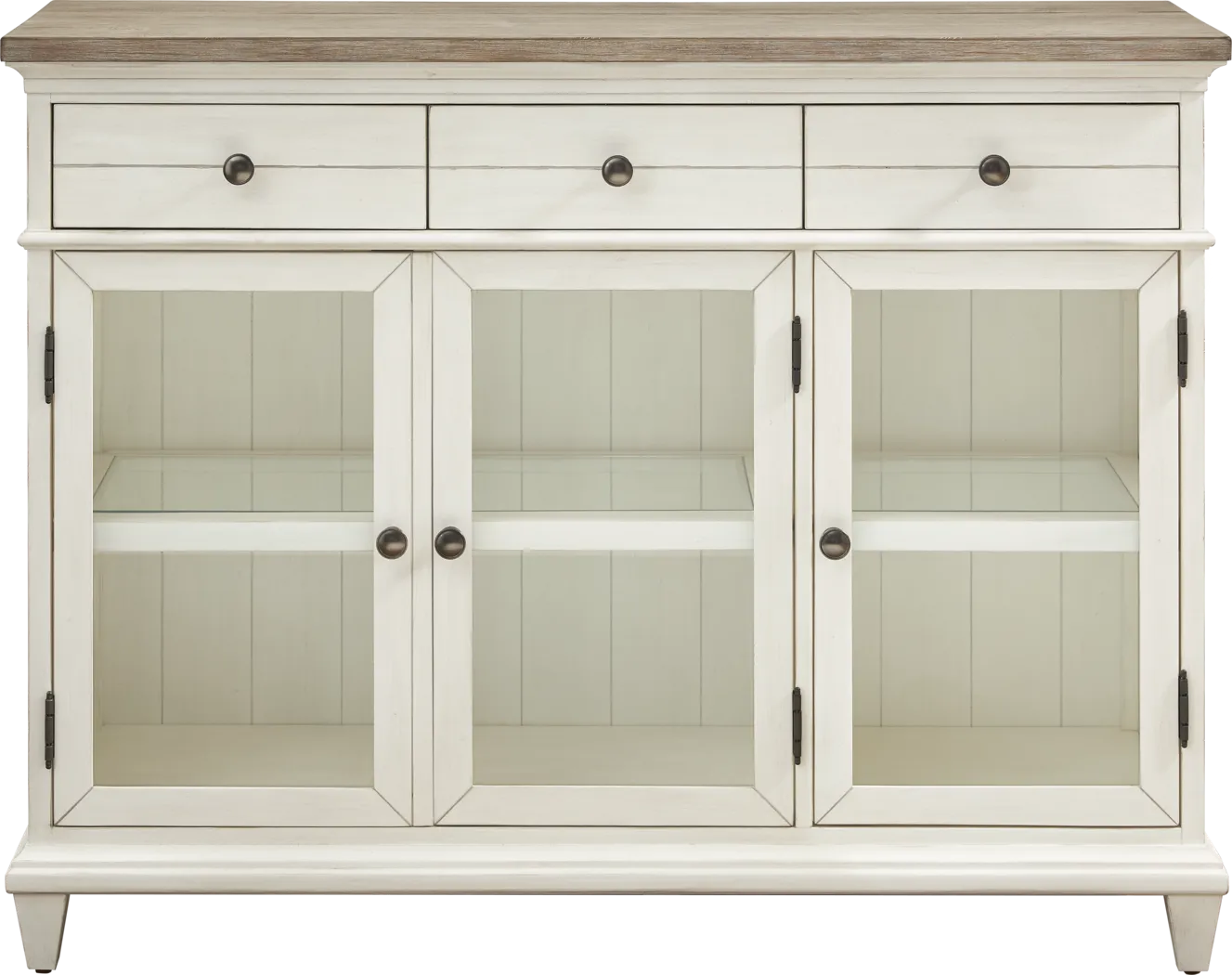 Lainey Cottage White Server - Thumbnail - Image 1