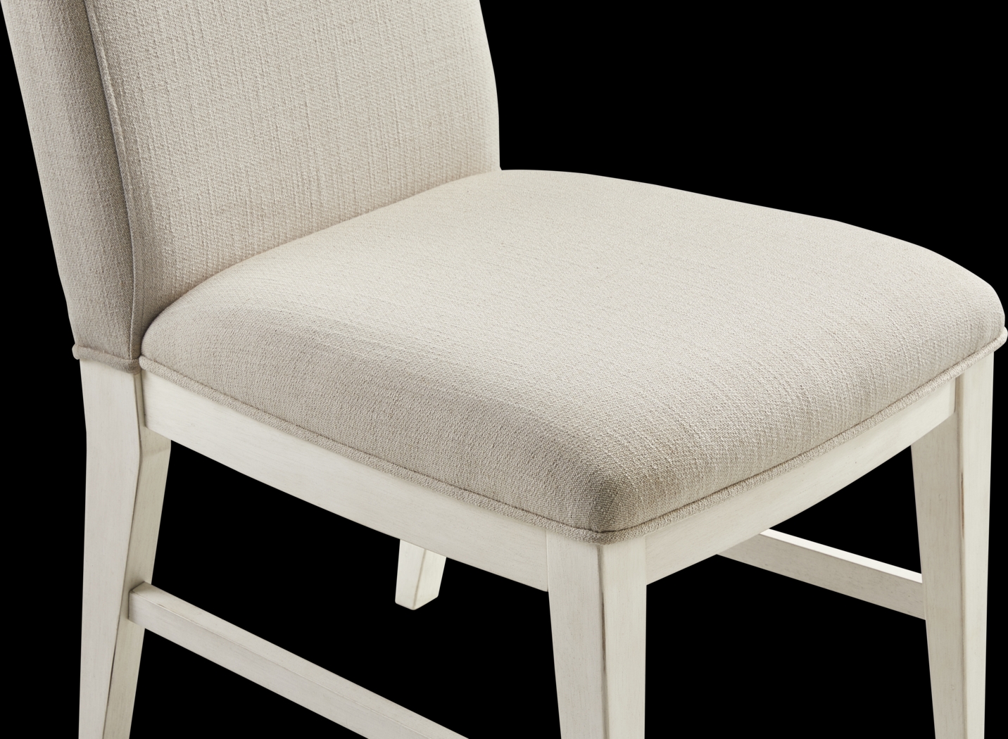 Lainey Cottage White 5 Pc Dining Room with Upholstered Chairs - Thumbnail - Image 9