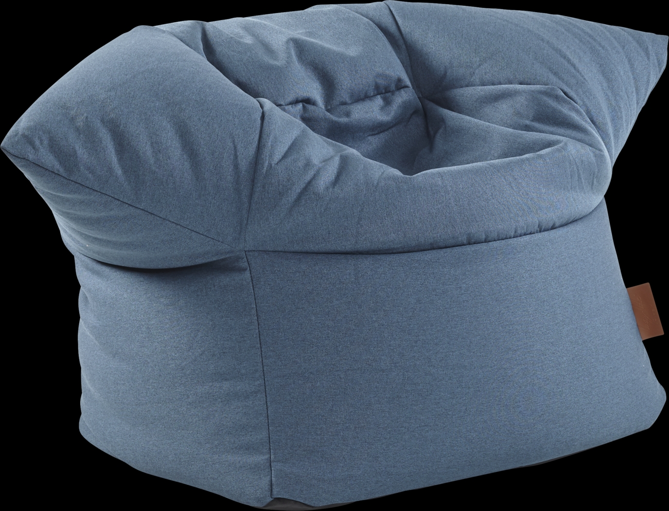 Kids Lainey Navy Bean Bag Chair - Thumbnail - Image 1