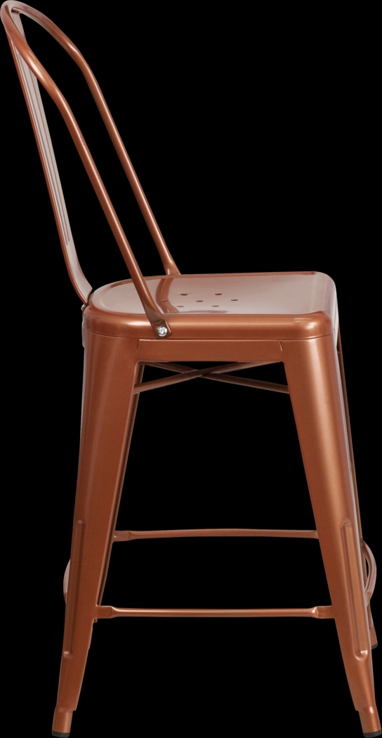 Laird Copper Indoor/Outdoor Counter Height Stool - Thumbnail - Image 3