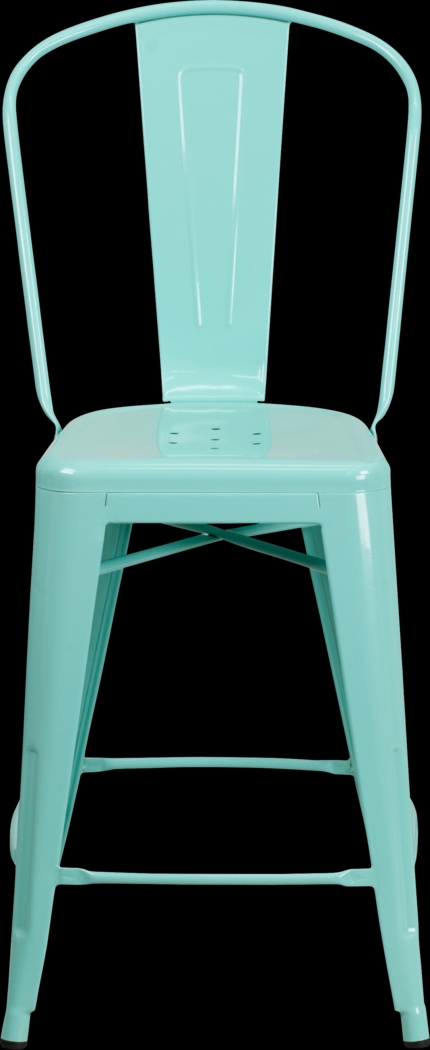 Laird Green Indoor/Outdoor Counter Height Stool - Thumbnail - Image 2
