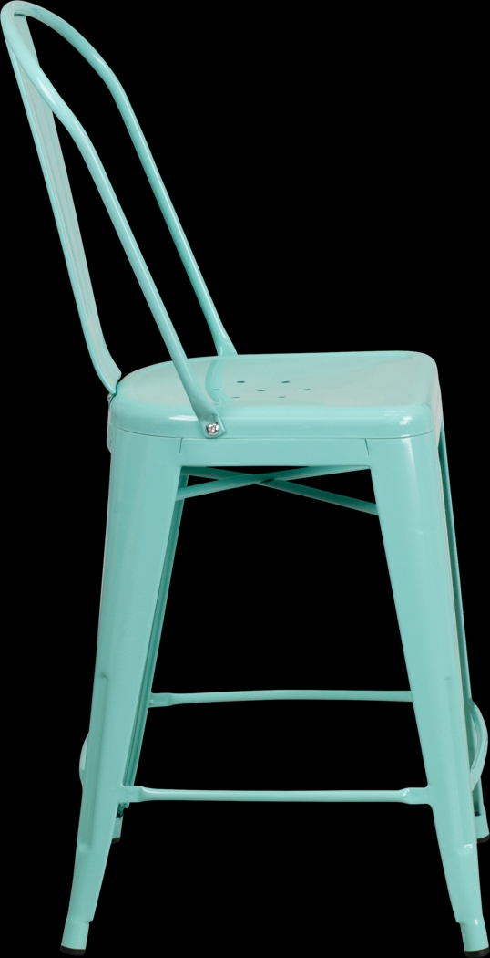 Laird Green Indoor/Outdoor Counter Height Stool - Thumbnail - Image 3