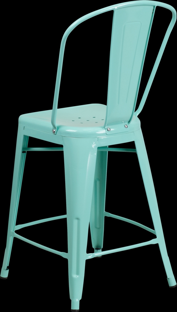 Laird Green Indoor/Outdoor Counter Height Stool - Thumbnail - Image 4