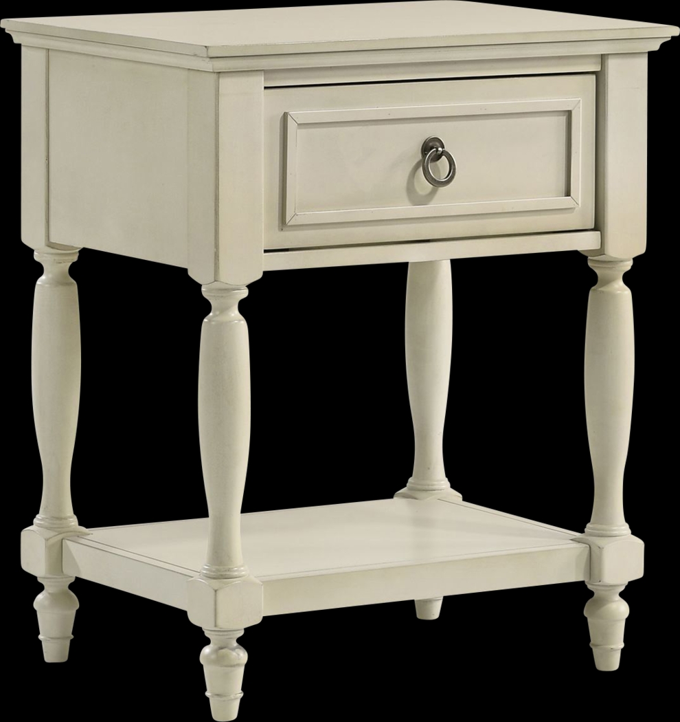 Laithbank White Nightstand - Thumbnail - Image 1
