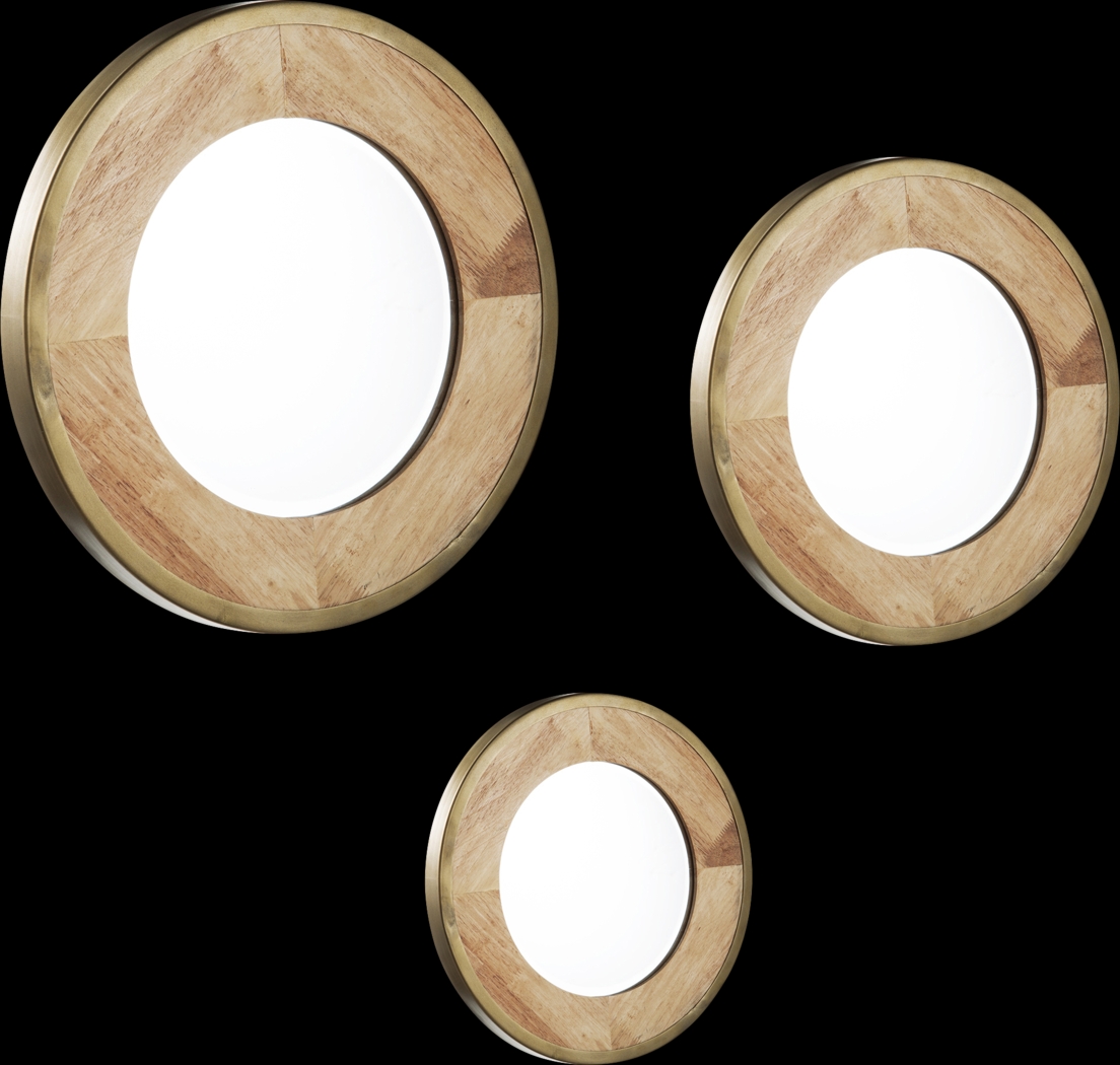 Lakawana Brown Mirror, Set of 3 - Thumbnail - Image 3