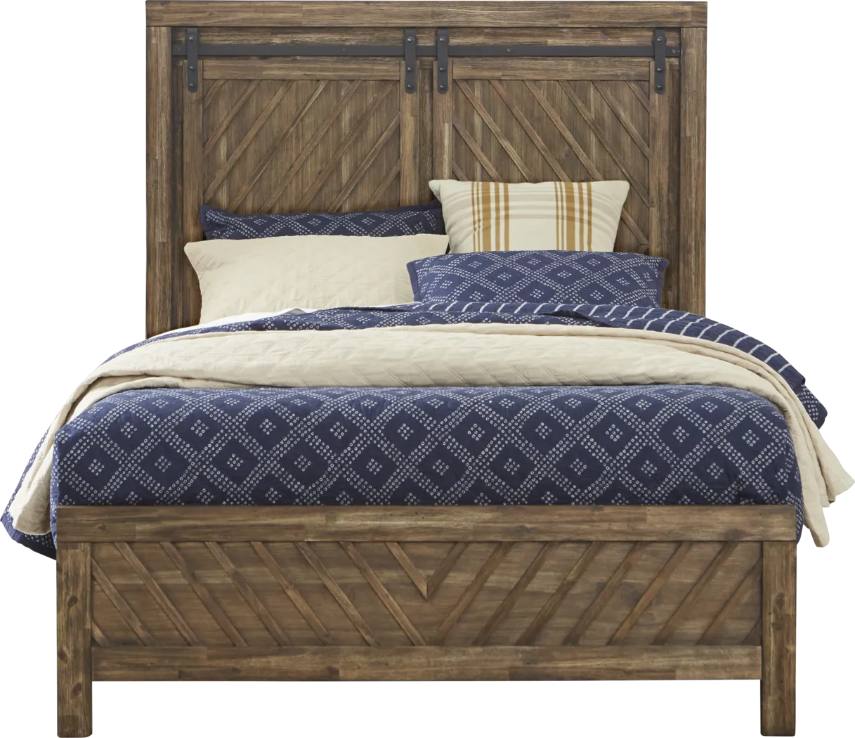 Lake Arrowhead Brown 5 Pc Queen Panel Bedroom - Thumbnail - Image 2