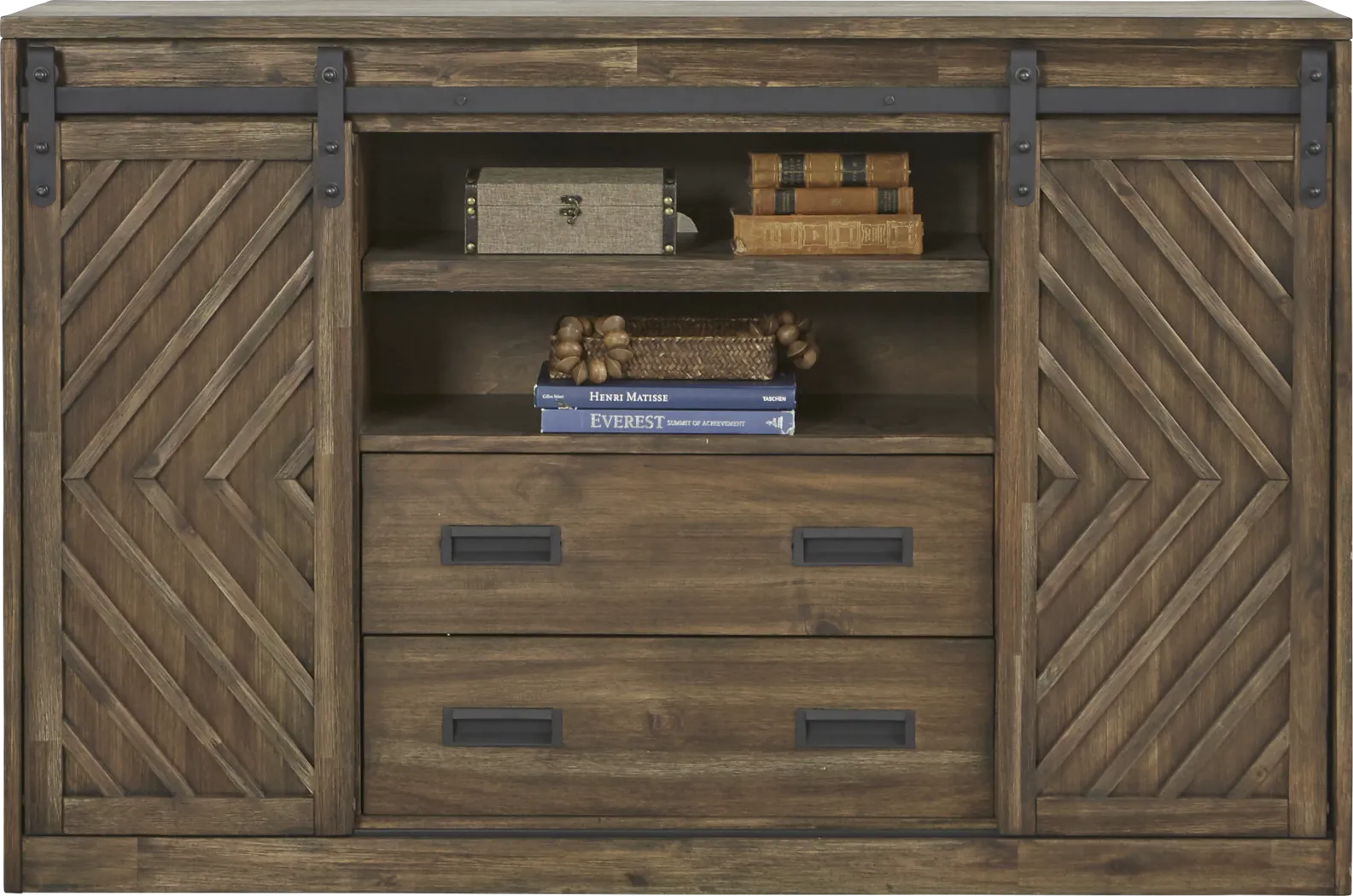 Lake Arrowhead Brown 5 Pc Queen Storage Bedroom - Thumbnail - Image 3