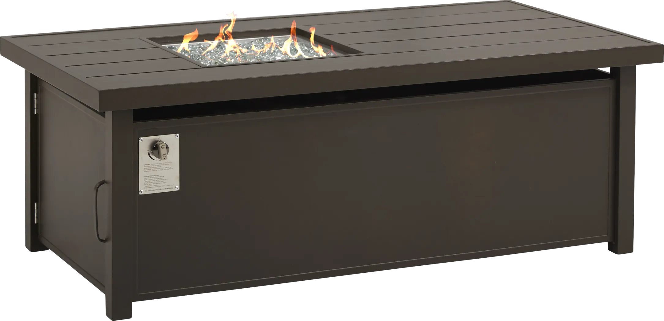Lake Breeze Aged Bronze 60 in. Rectangle Outdoor Fire Pit - Image 2
