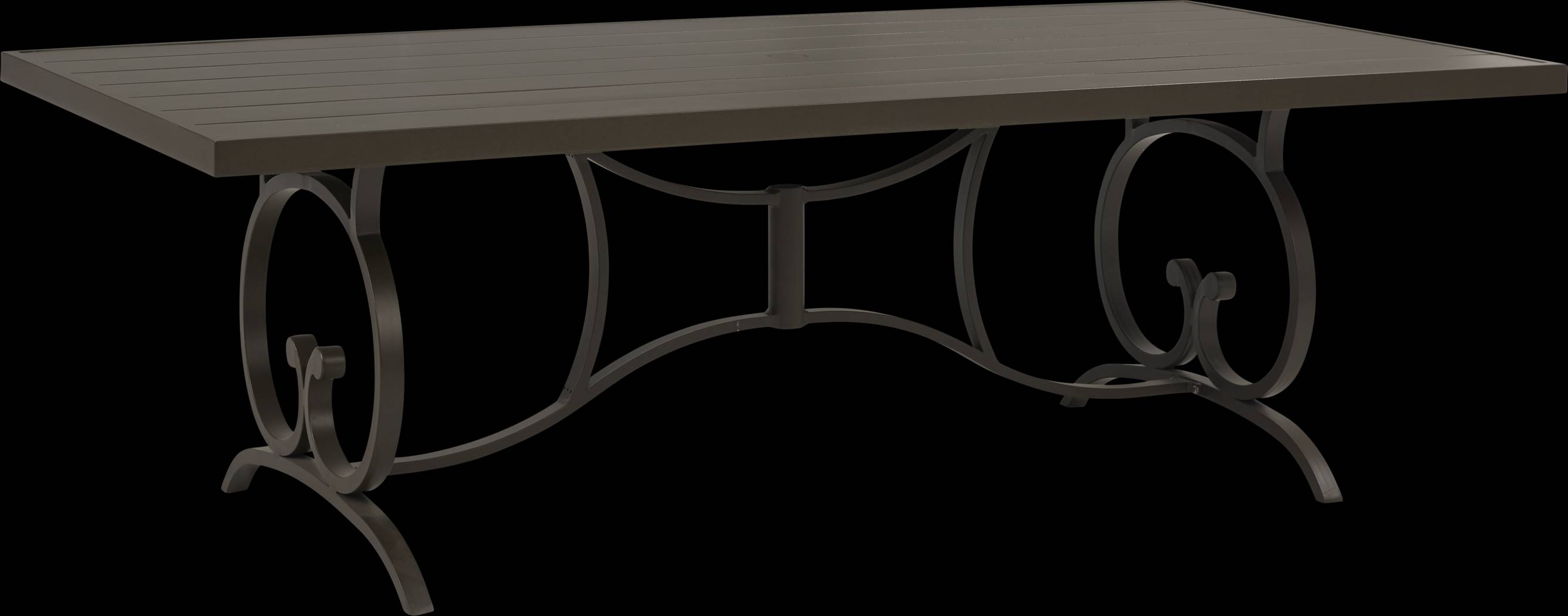 Lake Breeze Aged Bronze 90 in. Rectangle Outdoor Dining Table - Thumbnail - Image 1