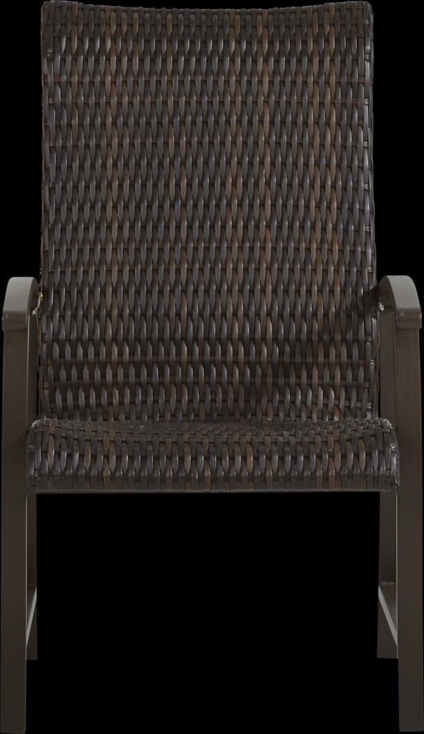 Lake Breeze Aged Bronze 9 Pc Outdoor 90 in. Rectangle Dining Set with Wicker Chairs - Thumbnail - Image 5