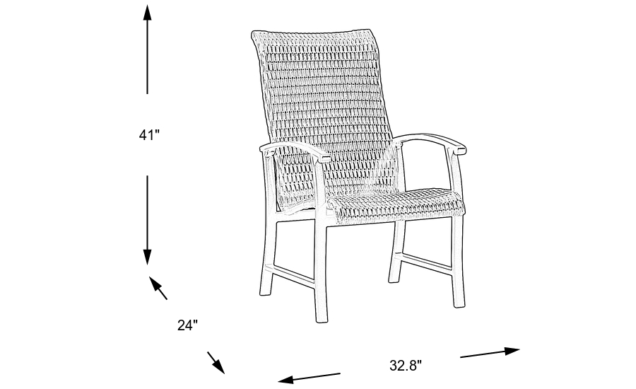 Dimension Image. Please refer to the Dimension Tab on this page for dimension details.
