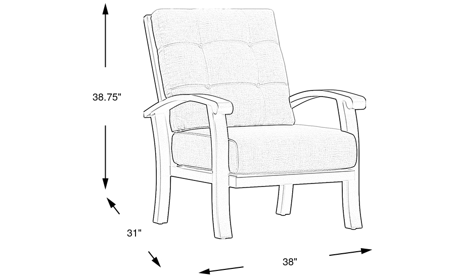 Dimension Image. Please refer to the Dimension Tab on this page for dimension details.