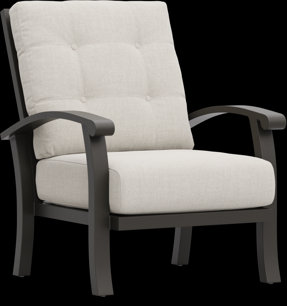 Lake Breeze Aged Bronze 3 Pc Outdoor Seating Set with Desert Cushions - Thumbnail - Image 4