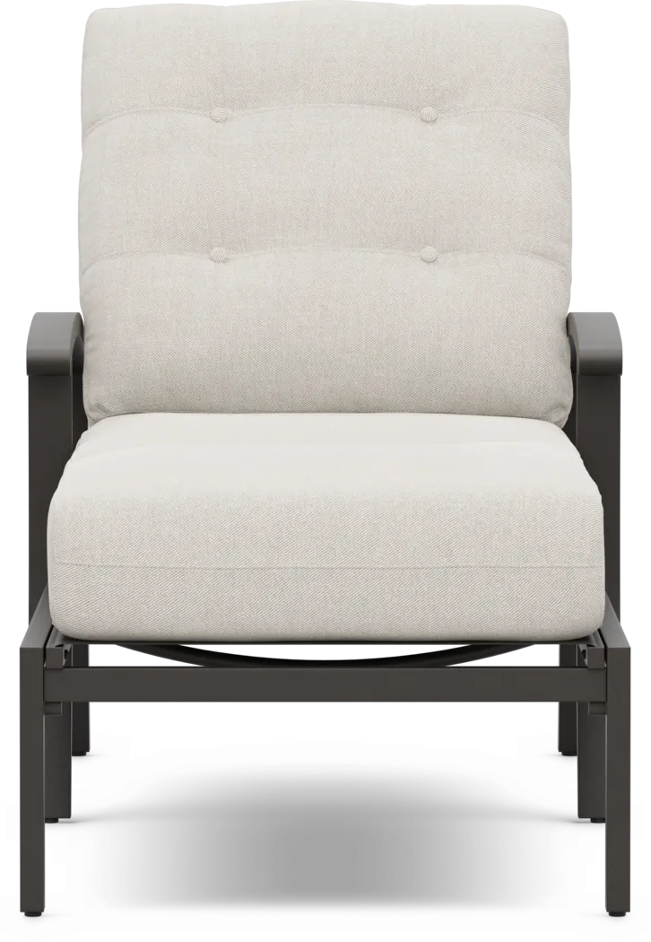 Lake Breeze Aged Bronze Outdoor Chaise with Desert Cushions - Thumbnail - Image 2