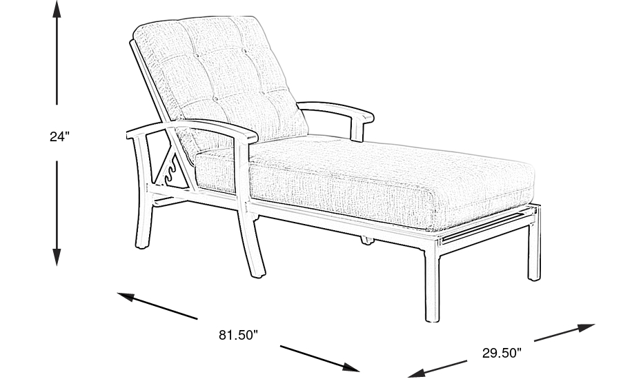 Dimension Image. Please refer to the Dimension Tab on this page for dimension details.