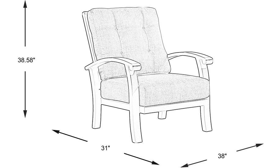 Dimension Image. Please refer to the Dimension Tab on this page for dimension details.