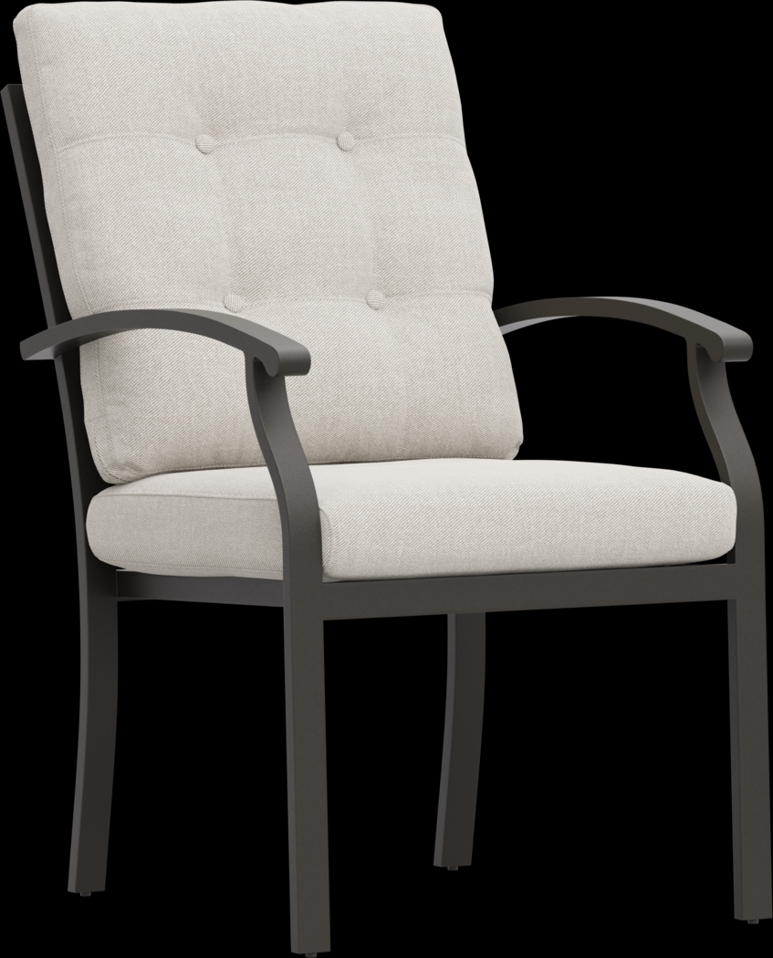 Lake Breeze Aged Bronze 5 Pc Round Outdoor Dining Set with Desert Cushions - Thumbnail - Image 4