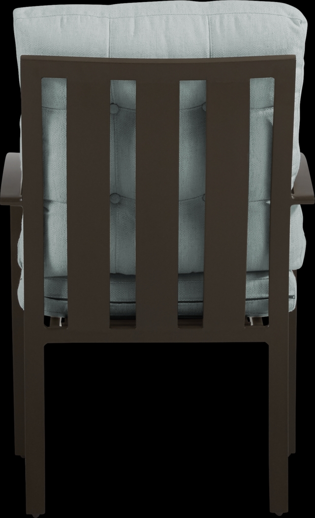 Lake Breeze Aged Bronze 9 Pc Outdoor 90 in. Rectangle Dining Set with Mist Cushions - Thumbnail - Image 6