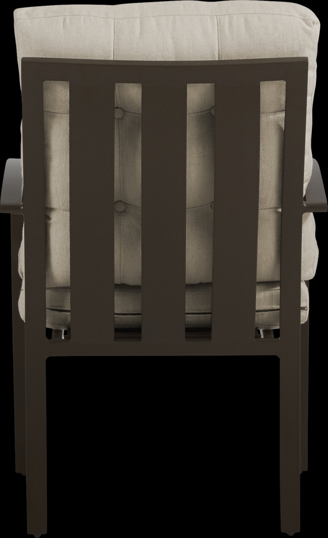 Lake Breeze Aged Bronze 5 Pc Outdoor 78 in. Oval Dining Set with Wren Cushions - Thumbnail - Image 5