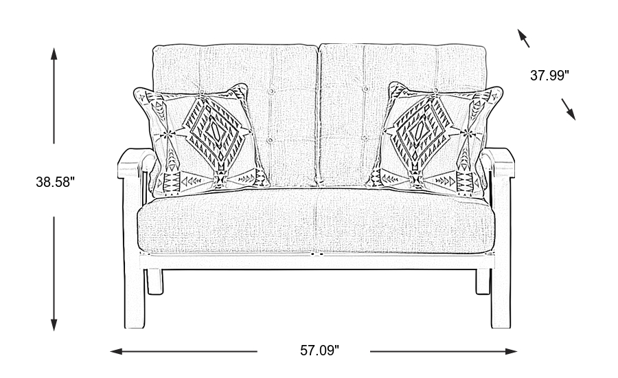 Dimension Image. Please refer to the Dimension Tab on this page for dimension details.