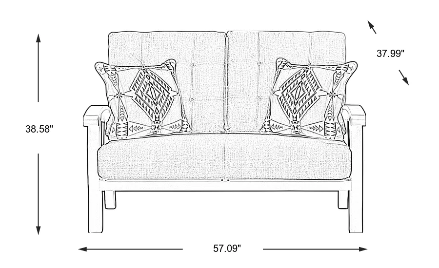 Dimension Image. Please refer to the Dimension Tab on this page for dimension details.