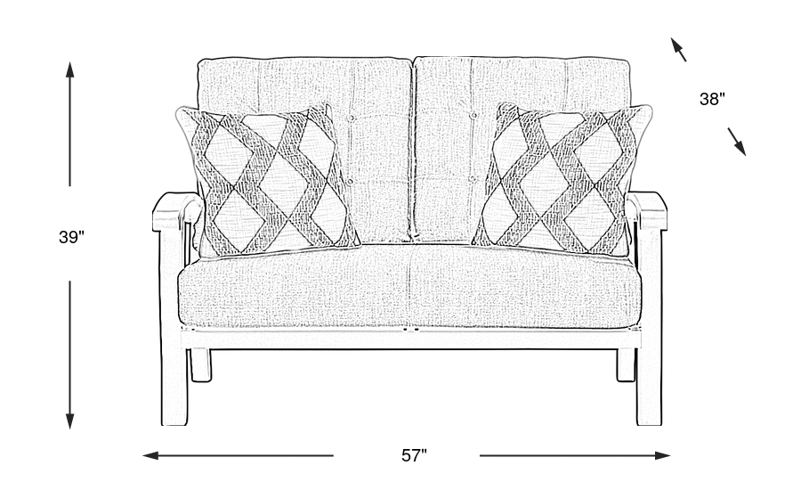 Dimension Image. Please refer to the Dimension Tab on this page for dimension details.