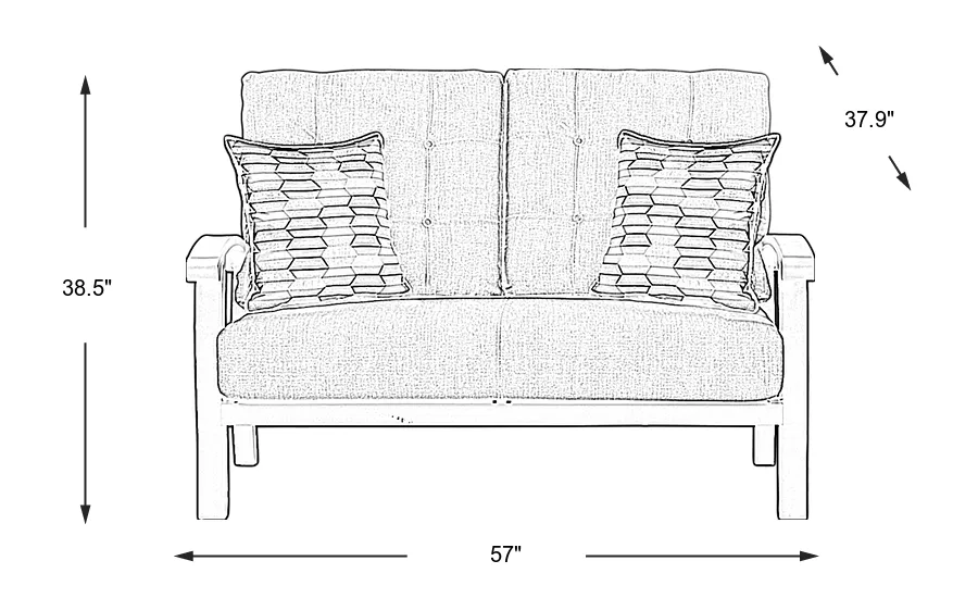 Dimension Image. Please refer to the Dimension Tab on this page for dimension details.