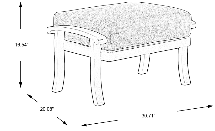 Dimension Image. Please refer to the Dimension Tab on this page for dimension details.