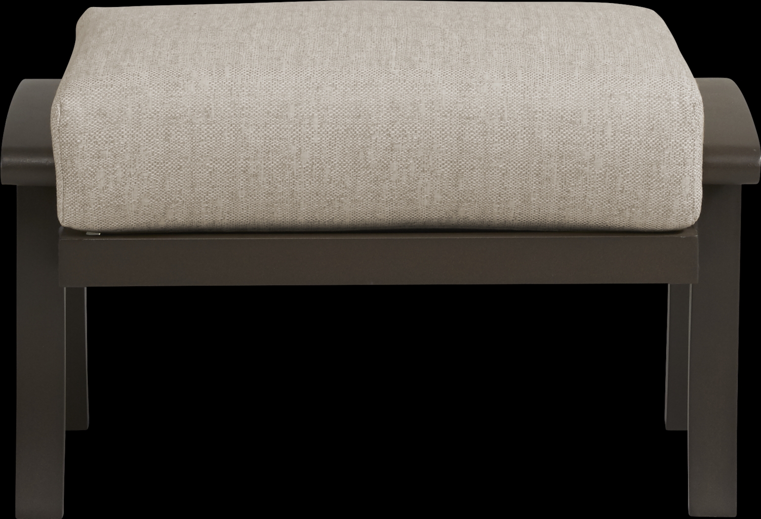 Lake Breeze Aged Bronze Outdoor Ottoman with Wren Cushion - Thumbnail - Image 2