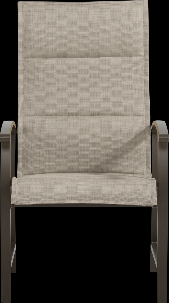 Lake Breeze Aged Bronze Outdoor Sling Dining Chair - Thumbnail - Image 3