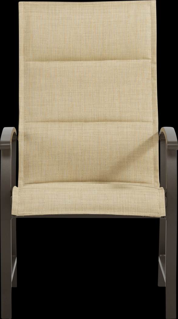 Lake Breeze Aged Bronze Outdoor Sling Dining Chair - Thumbnail - Image 2