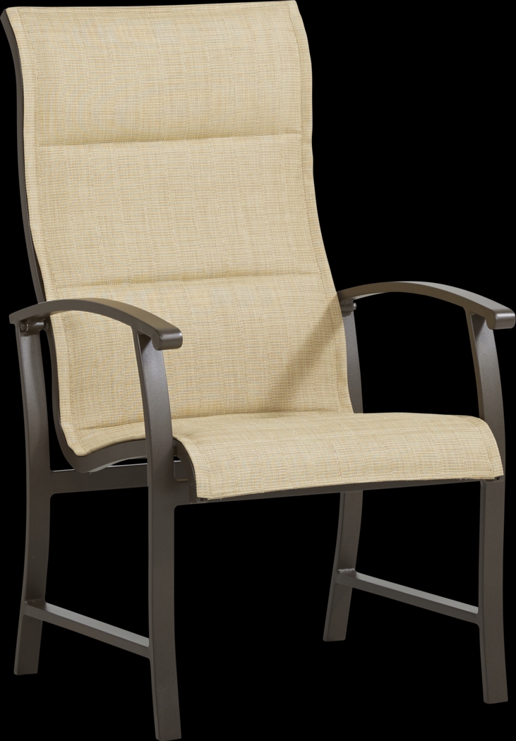 Lake Breeze Aged Bronze Outdoor Sling Dining Chair - Thumbnail - Image 1