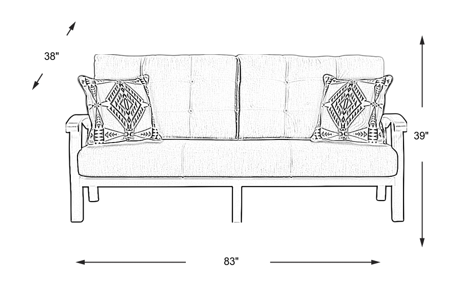 Dimension Image. Please refer to the Dimension Tab on this page for dimension details.