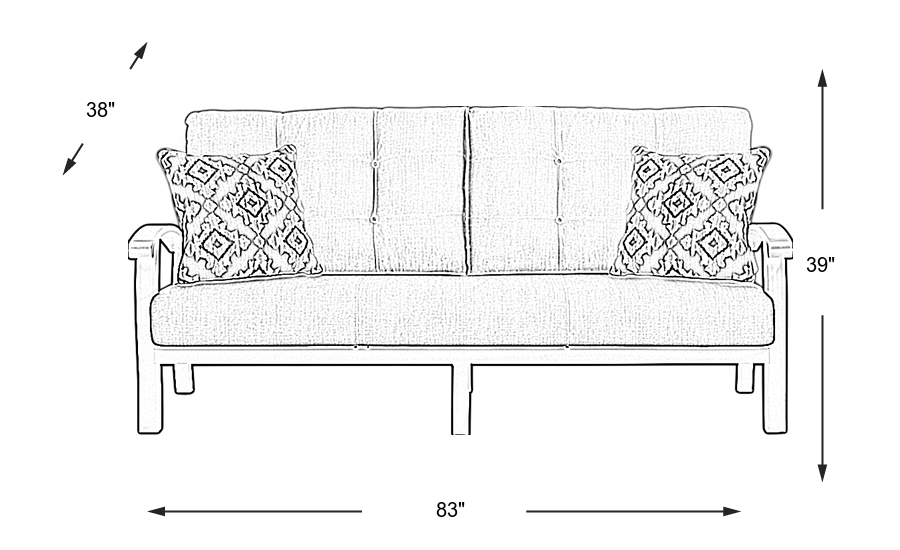 Dimension Image. Please refer to the Dimension Tab on this page for dimension details.