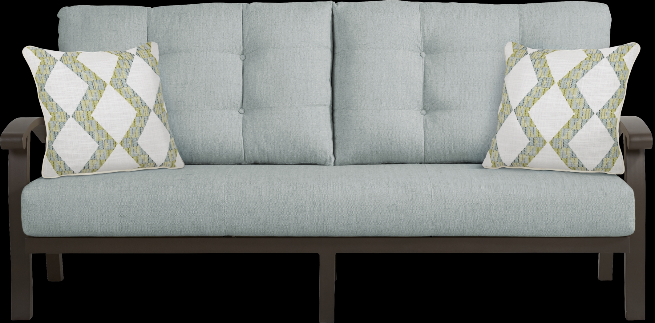 Lake Breeze Aged Bronze Outdoor 4 Pc Seating Set with Mist Cushions - Thumbnail - Image 2