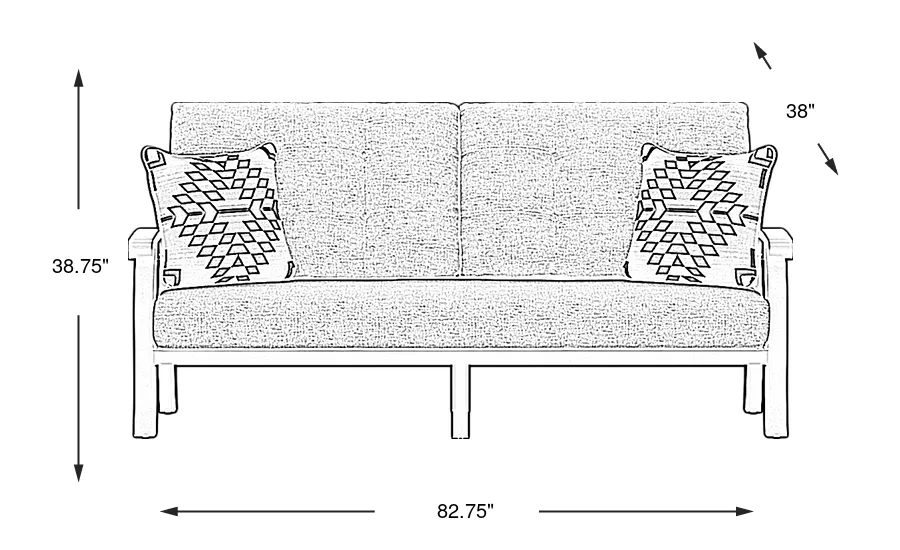 Dimension Image. Please refer to the Dimension Tab on this page for dimension details.