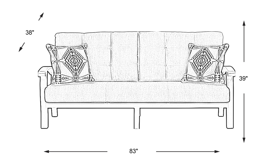 Dimension Image. Please refer to the Dimension Tab on this page for dimension details.