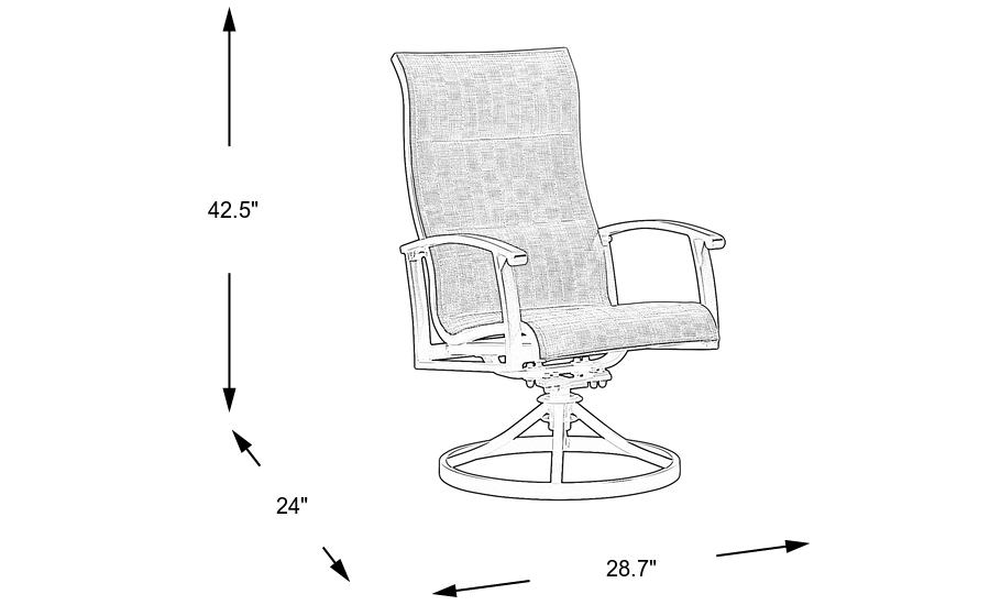 Dimension Image. Please refer to the Dimension Tab on this page for dimension details.