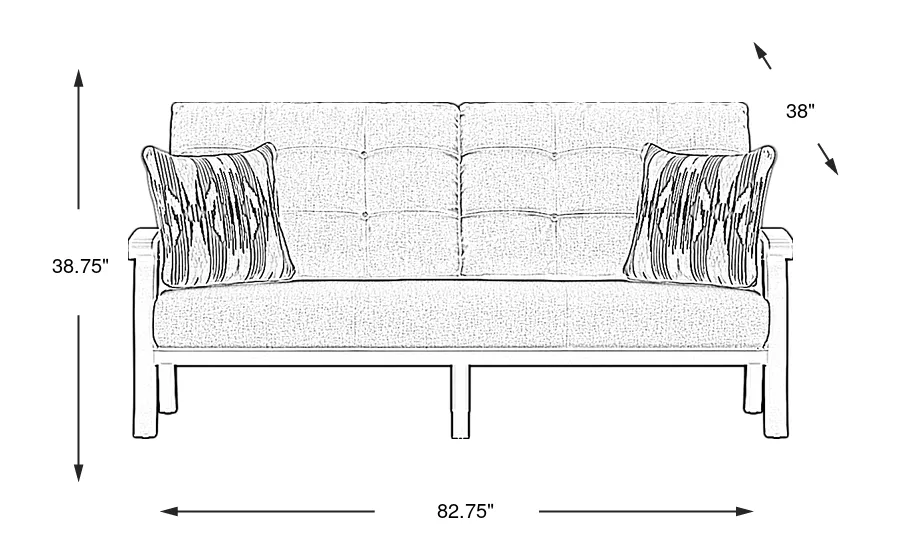 Dimension Image. Please refer to the Dimension Tab on this page for dimension details.