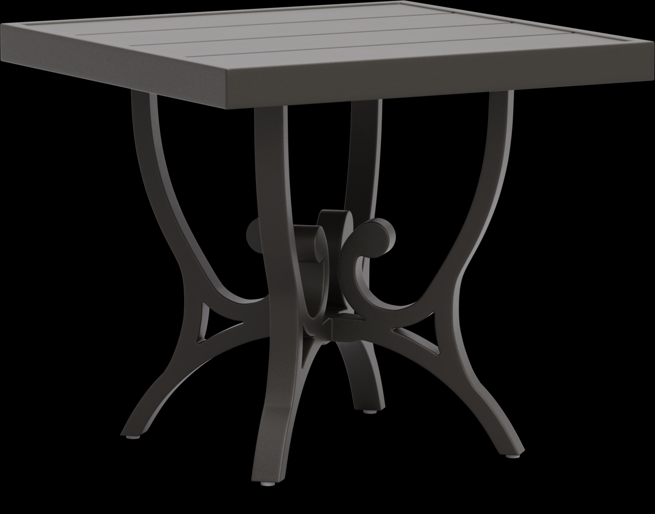 Lake Breeze Aged Bronze Square Outdoor End Table - Thumbnail - Image 1