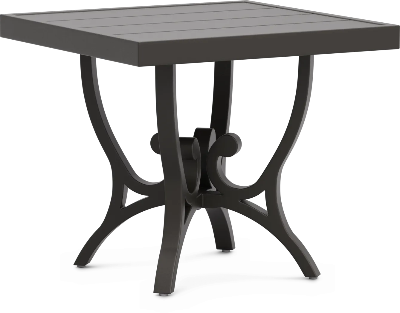 Lake Breeze Aged Bronze Square Outdoor End Table - Thumbnail - Image 1