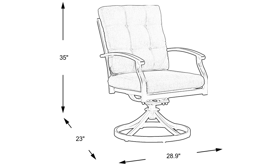 Dimension Image. Please refer to the Dimension Tab on this page for dimension details.