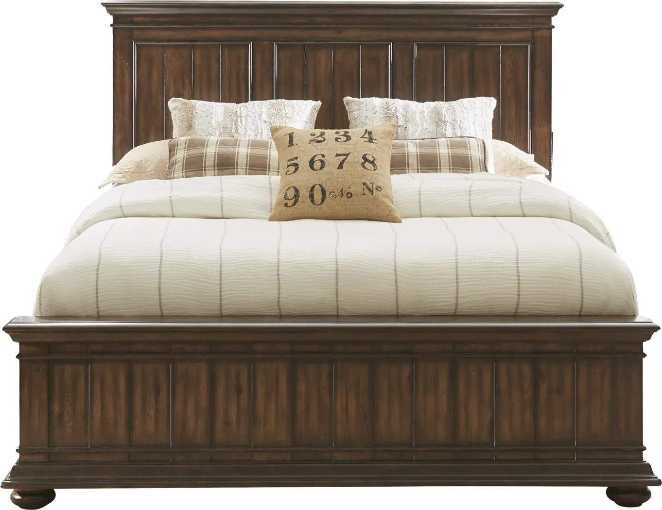 Cindy Crawford Home Lake Hills Brown 8 Pc King Panel Bedroom - Thumbnail - Image 2