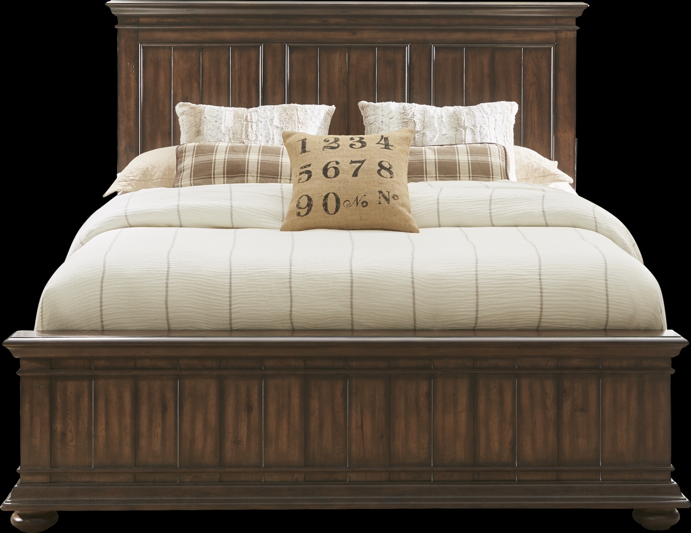 Cindy Crawford Home Lake Hills Brown 3 Pc Queen Panel Bed - Thumbnail - Image 1