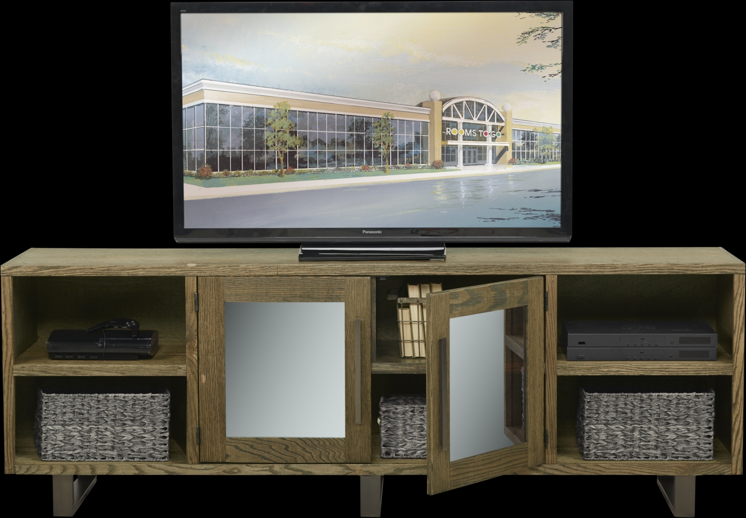 Lake Ridge Brown 84 in. Console - Thumbnail - Image 2