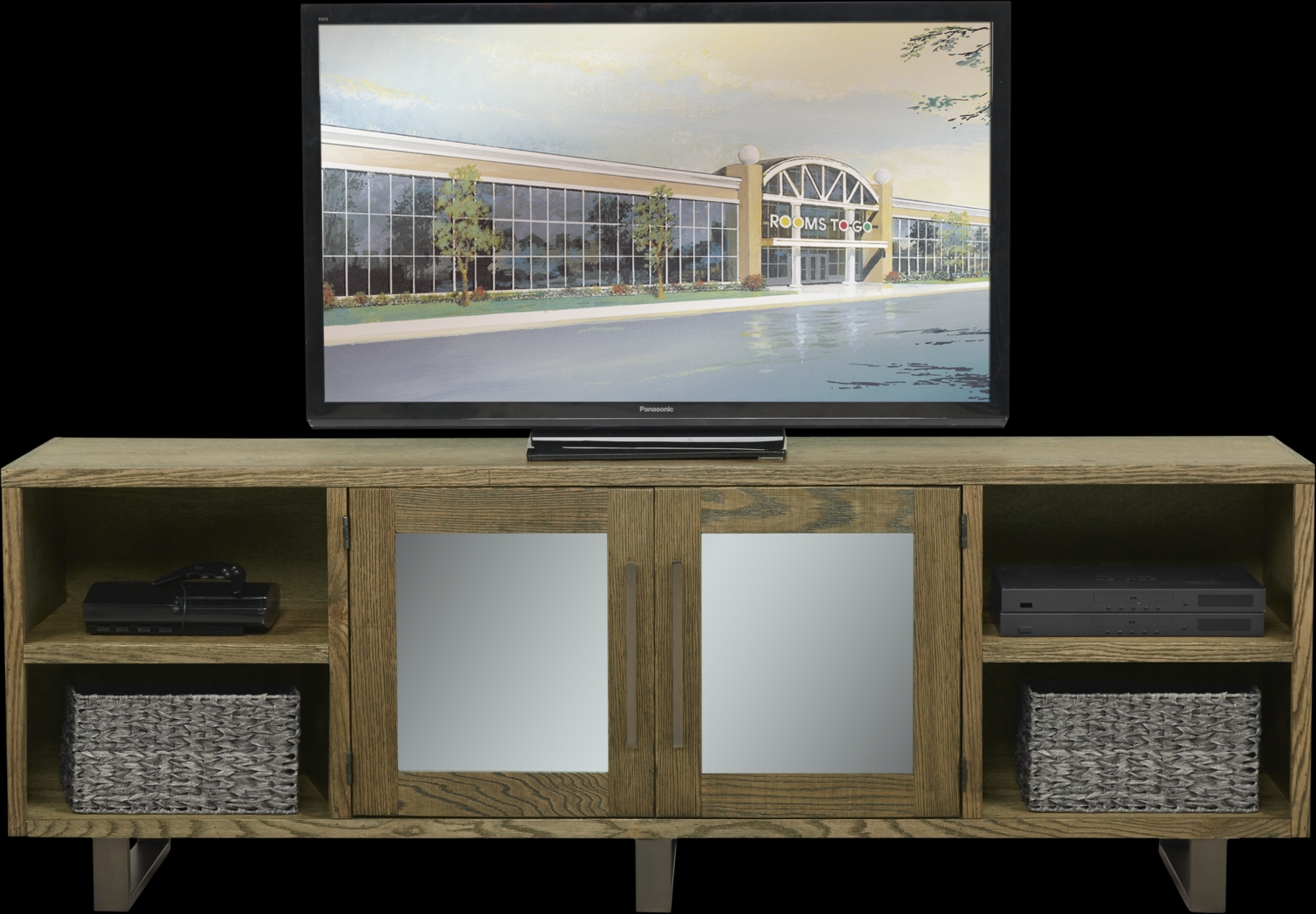 Lake Ridge Brown 84 in. Console - Thumbnail - Image 1